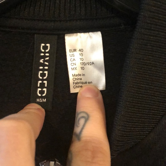 H&M Lettered Bomber M - Picture 2 of 3